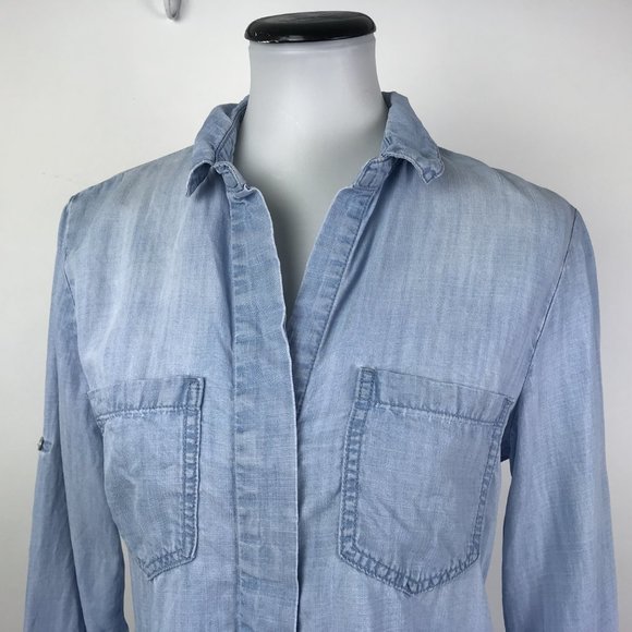 Cloth & Stone Lyocell Button Down Shirt #196 - Picture 2 of 8